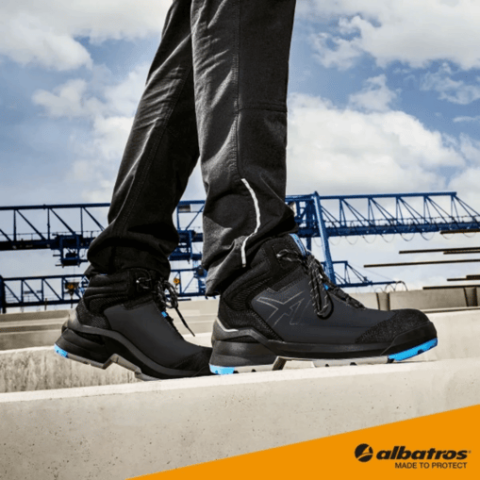 Albatros Taraval Mid Fiberglass Koruyucu Burunlu S3L ESD SRC İş Ayakkabısı