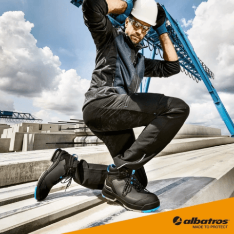 Albatros Taraval Mid Fiberglass Koruyucu Burunlu S3L ESD SRC İş Ayakkabısı