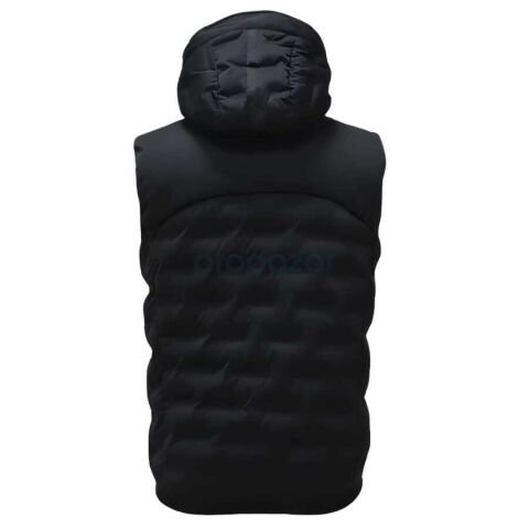 VİZWELL Teknik Dolgulu Su Geçirmez Kumaş Siyah Yelek