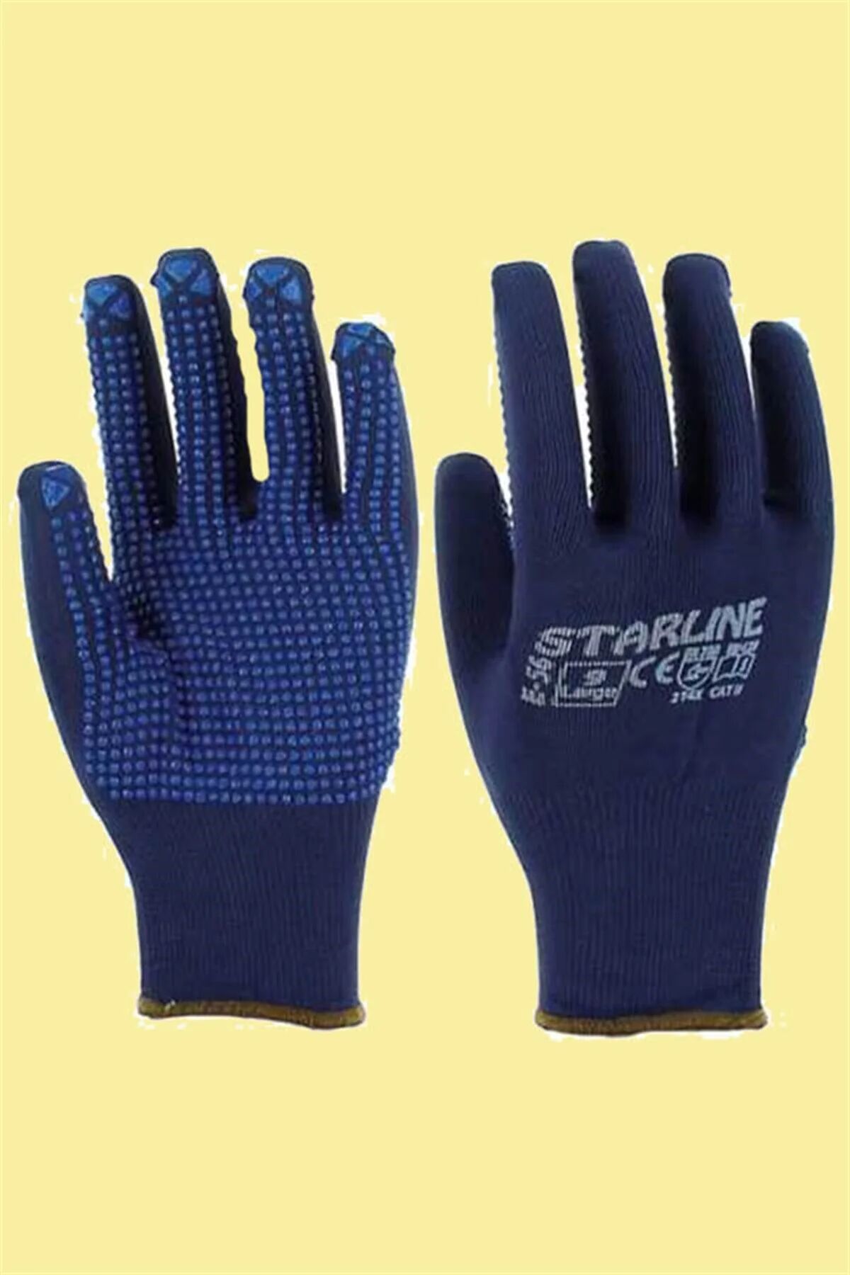 Starline E-56-10 Çift- PVC Puanlı Örgü Eldiven