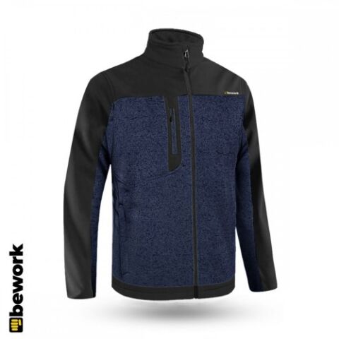 ONETREK MAVİ SOFTSHELL PARÇALI POLAR CEKET