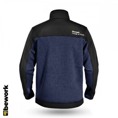 ONETREK MAVİ SOFTSHELL PARÇALI POLAR CEKET
