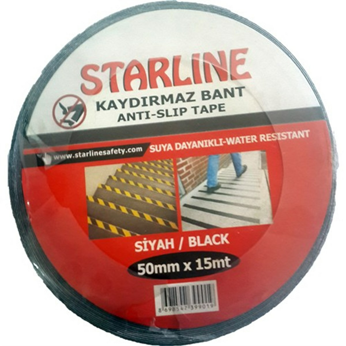 Starline Kaydırmaz Bant Siyah (50 mm- 15 mt)
