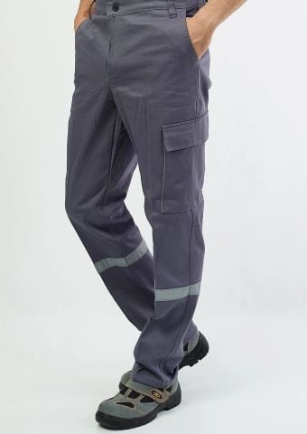 Gabardin Gri İş Pantolon
