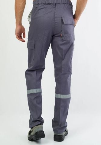 Gabardin Gri İş Pantolon