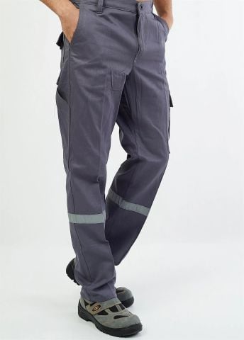 Gabardin Gri İş Pantolon