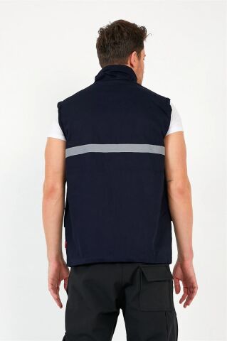 Gabardin Yelek Lacivert