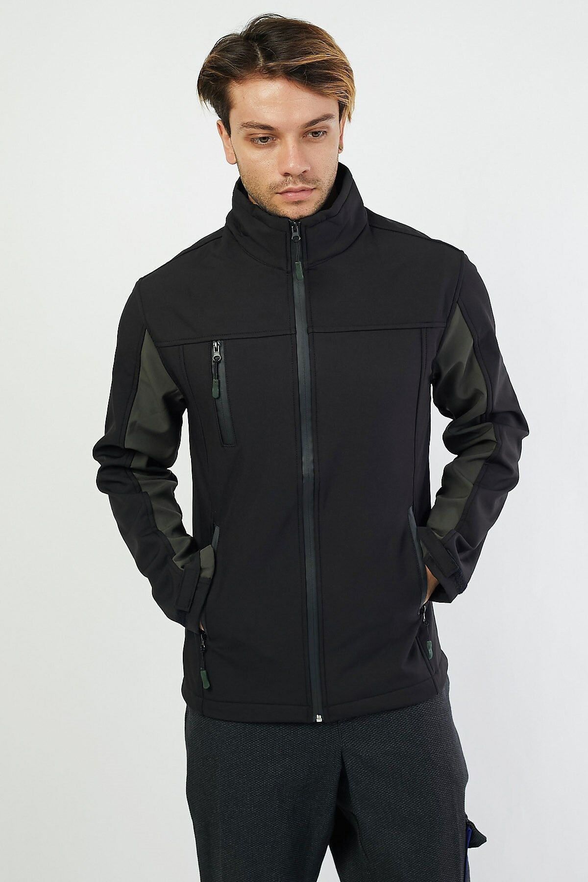 Siyah-Haki Shoftshell Mont