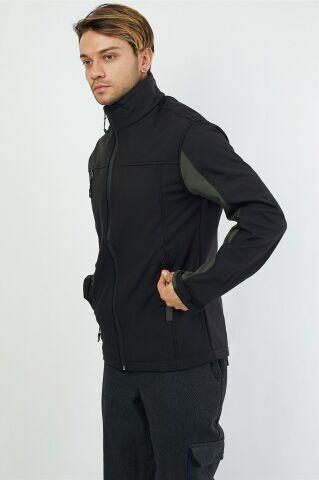 Siyah-Haki Shoftshell Mont