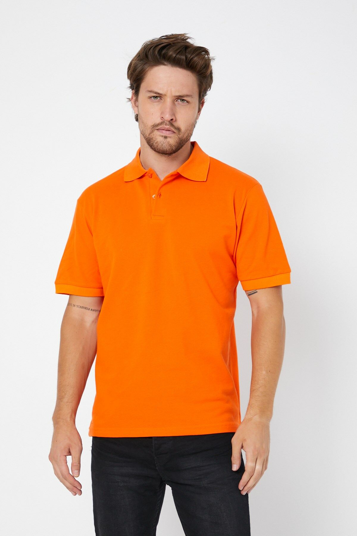 Turuncu Polo Yaka Tshirt