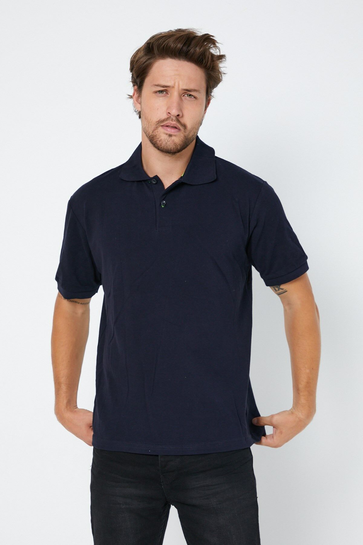 Lacivert Polo Yaka Tshirt
