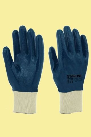 Starline Nitril Eldiven Mavi E-206-B 12 Çift